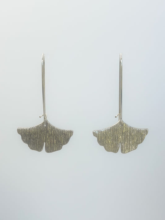 Ginkgo leaf earrings