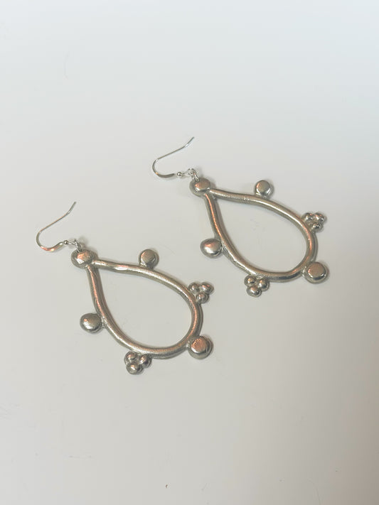 Organic statement earrings