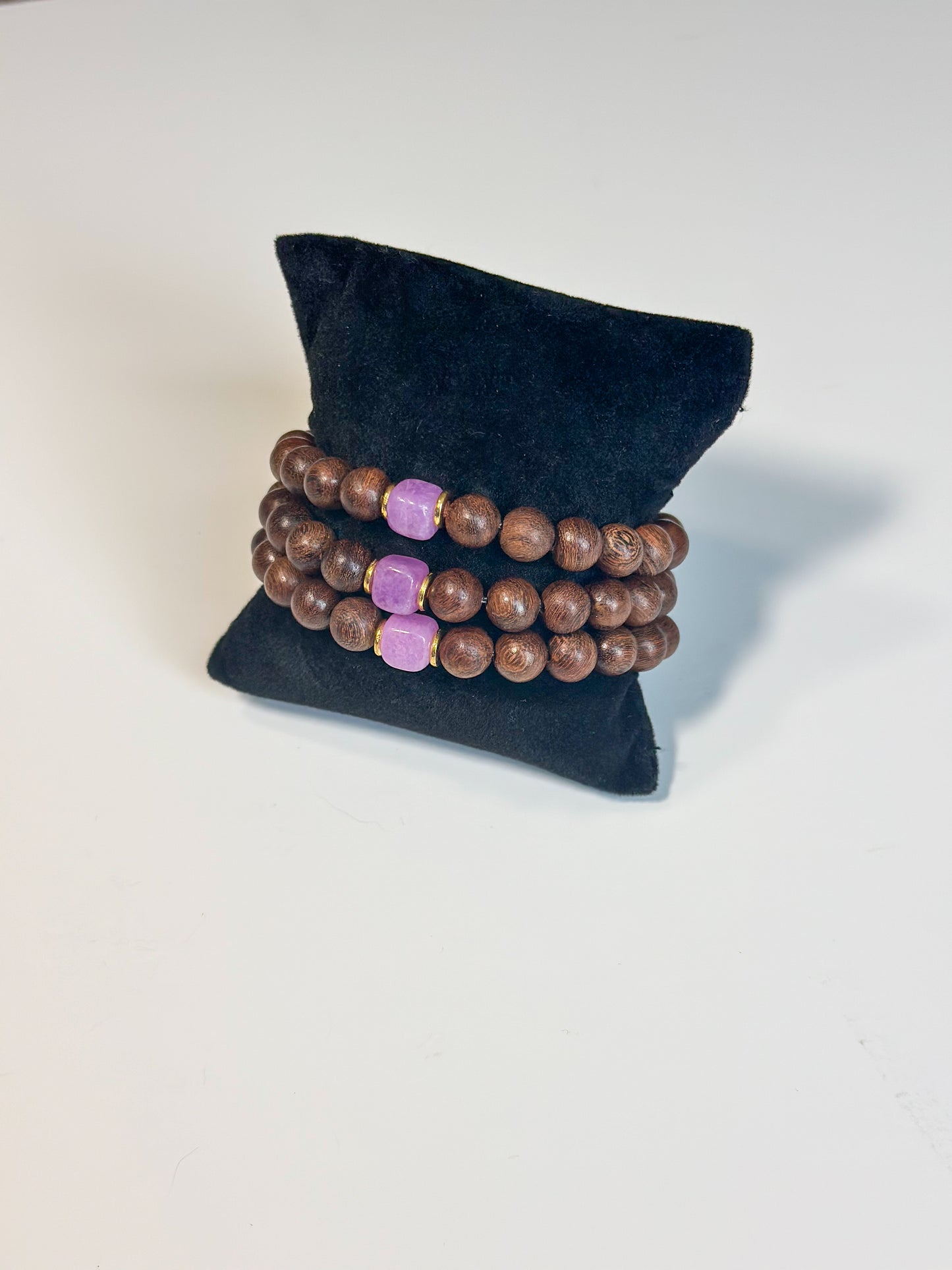 SANDALWOOD & STONE BRACELET