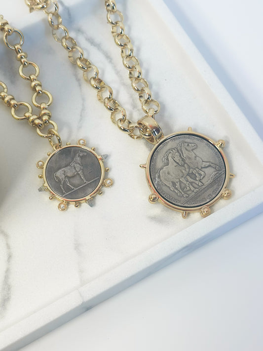 COIN STATEMENT NECKLACES