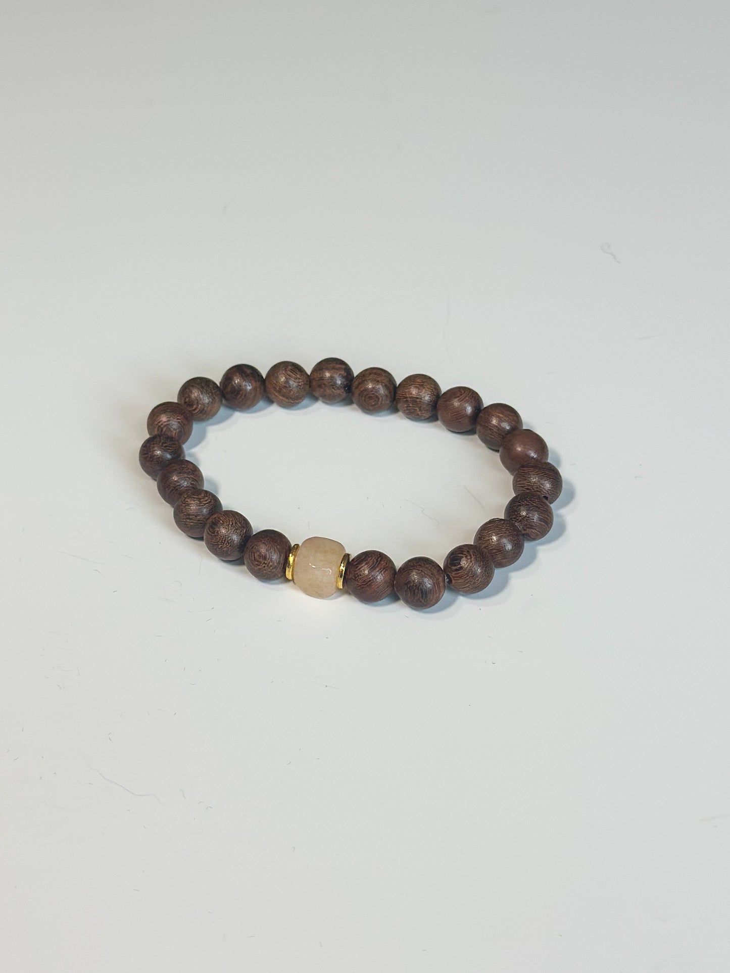 SANDALWOOD & STONE BRACELET