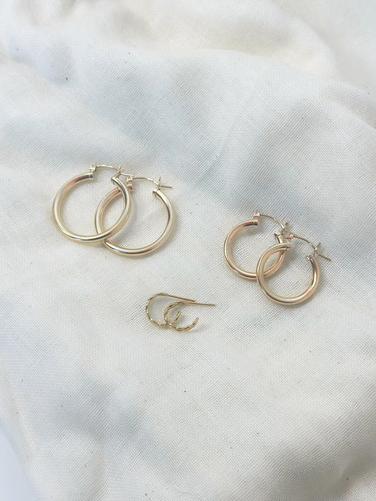 GOLD FILLED HOOPS