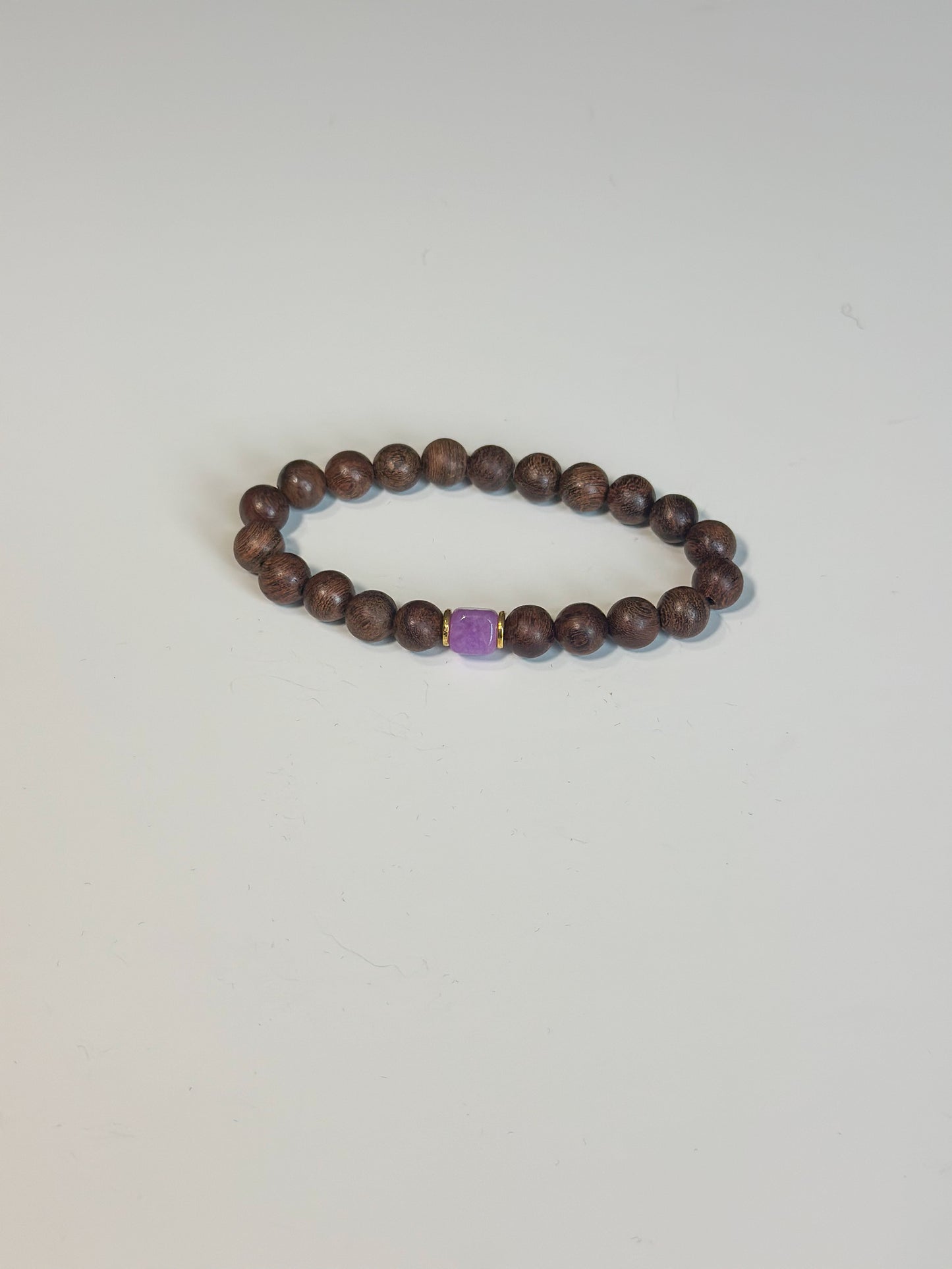 SANDALWOOD & STONE BRACELET