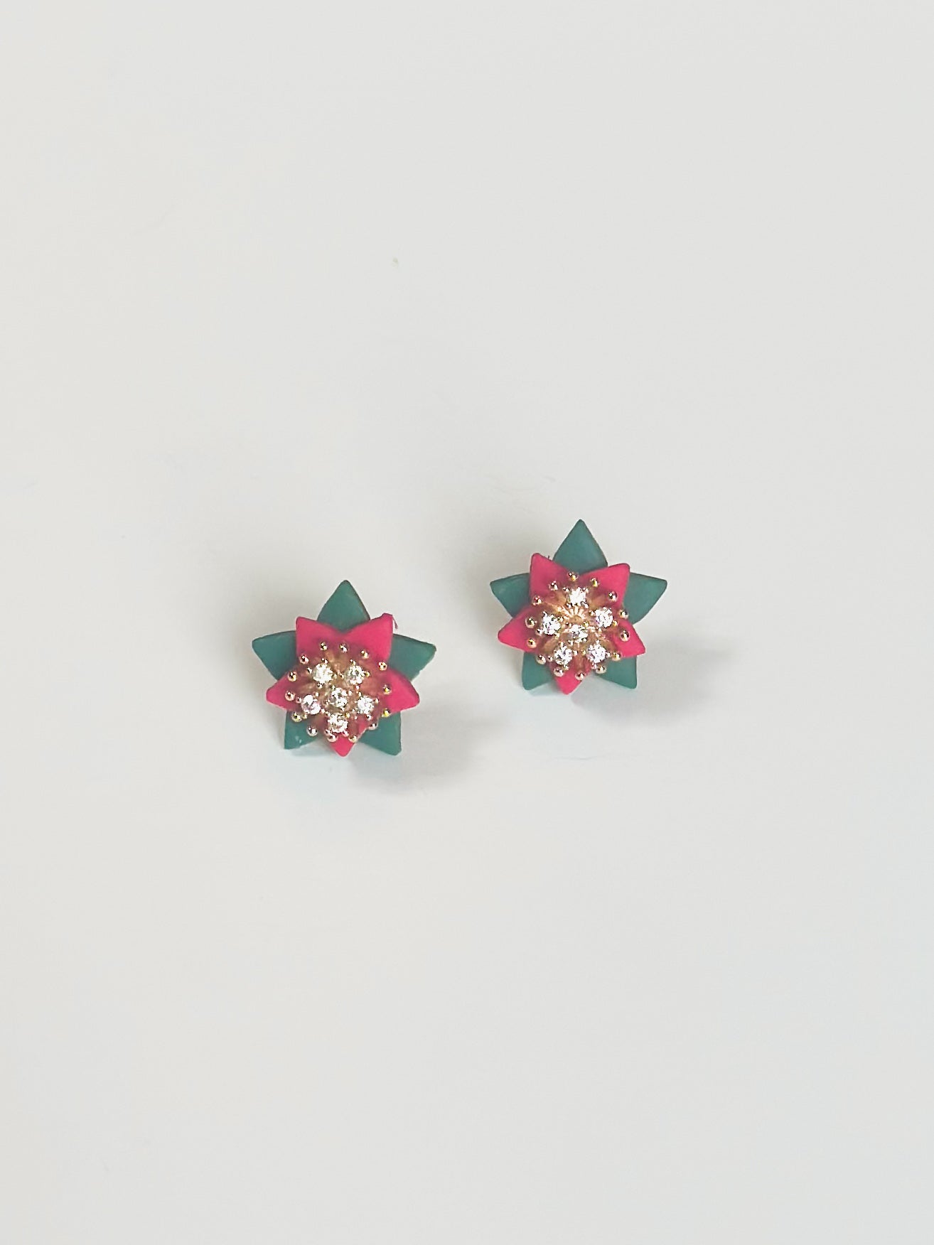 HOLIDAY: POINSETTIA STUDS